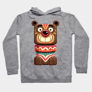 Bear totem illustration Hoodie